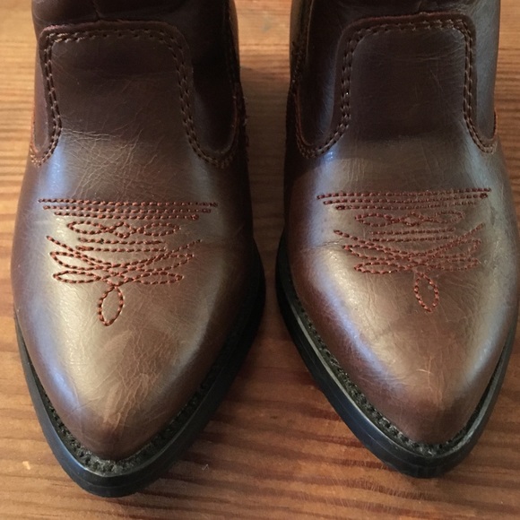 L’amour Western Brown Boots - Size 7 Toddler Girl - Picture 2 of 8